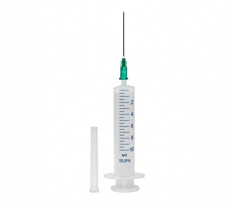 سرنگ سوزن متحرک لوئر اسلیپ 10ml دو تکه با سرسوزن کند G20- 3205574812735903