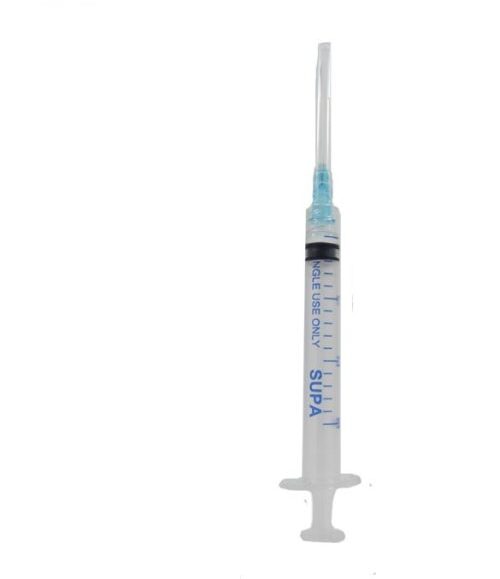 سرنگ سوزن متحرک لوئر اسلیپ 5ml دو تکه با سر سوزن G22 – سوپا