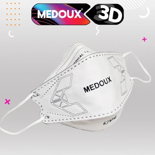 ماسک تنفسی مداکس مدل سه بعدی پنج لایه کد 3D kf94 بسته 25 عددی.